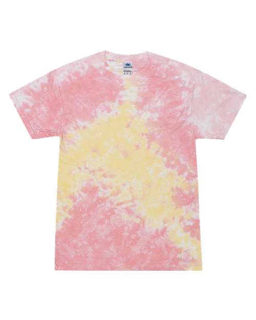 Unisex Multi-Color Tie-Dyed T-Shirt - Colortone - 1000