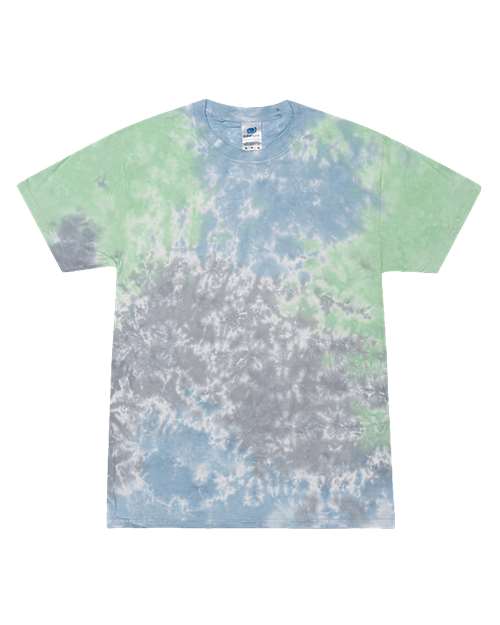 Unisex Multi-Color Tie-Dyed T-Shirt - Colortone - 1000