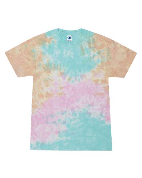 Unisex Multi-Color Tie-Dyed T-Shirt - Colortone - 1000