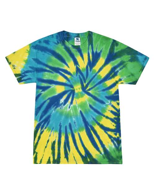 Unisex Multi-Color Tie-Dyed T-Shirt - Colortone - 1000