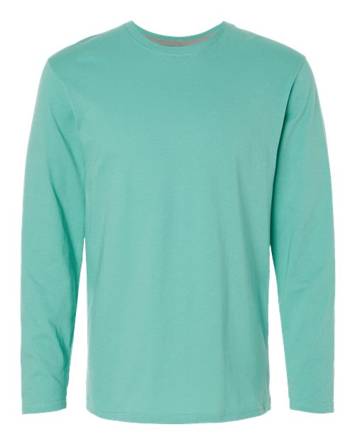 Men's Fine Jersey Long Sleeve Tee - LAT - 6918