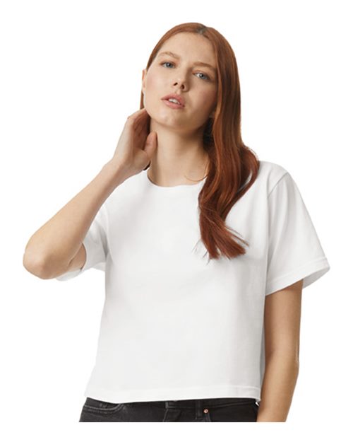 Women's Fine Jersey Mid-Length Boxy Tee - American Apparel - 102