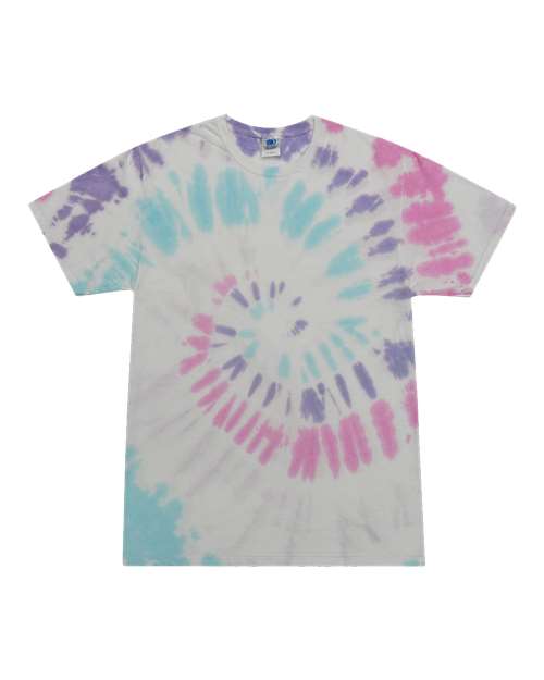 Unisex Multi-Color Tie-Dyed T-Shirt - Colortone - 1000