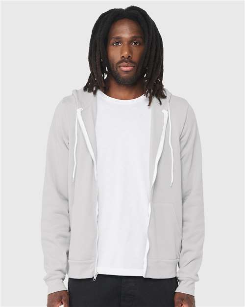Unisex Sponge Fleece Full-Zip Hoodie Sweatshirt - BELLA + CANVAS - 3739