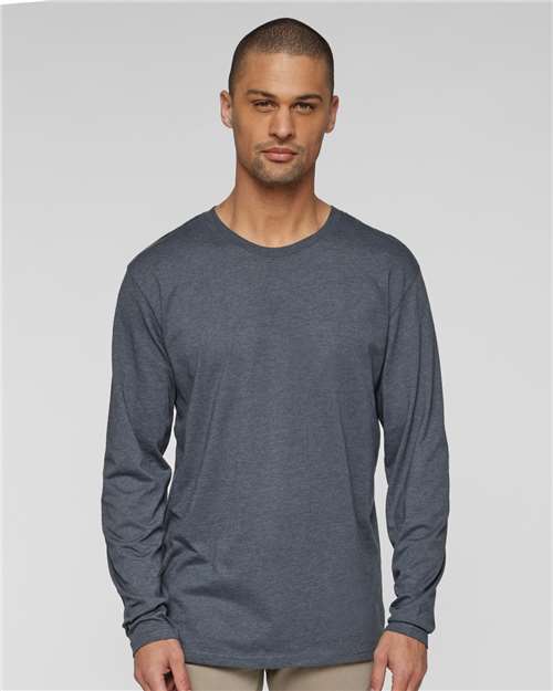 Men's Fine Jersey Long Sleeve Tee - LAT - 6918