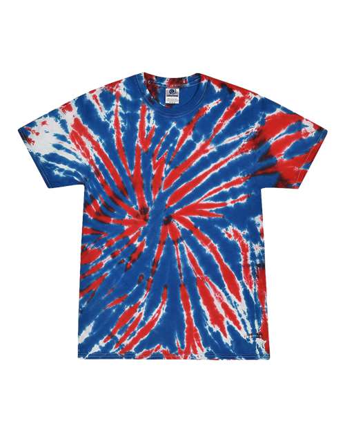 Unisex Multi-Color Tie-Dyed T-Shirt - Colortone - 1000