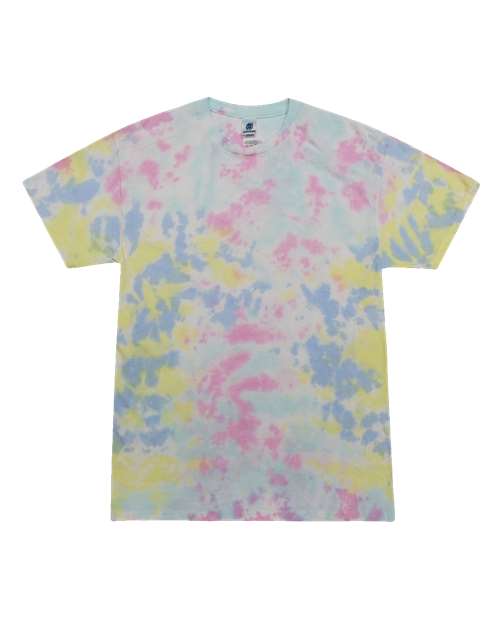 Unisex Multi-Color Tie-Dyed T-Shirt - Colortone - 1000