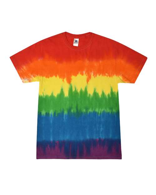 Unisex Multi-Color Tie-Dyed T-Shirt - Colortone - 1000