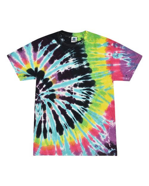 Unisex Multi-Color Tie-Dyed T-Shirt - Colortone - 1000
