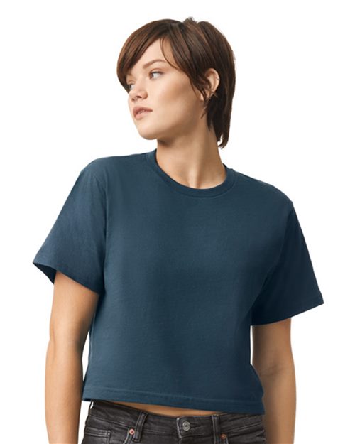 Women's Fine Jersey Mid-Length Boxy Tee - American Apparel - 102