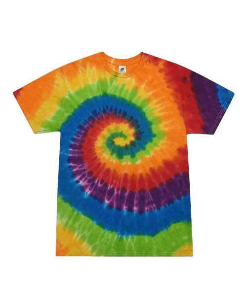 Unisex Multi-Color Tie-Dyed T-Shirt - Colortone - 1000
