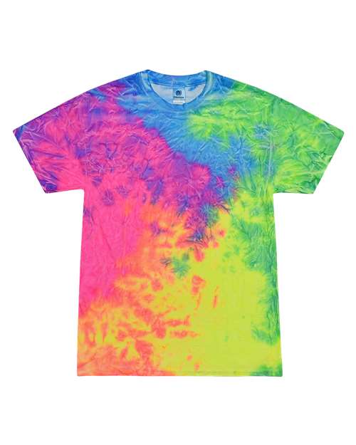 Unisex Multi-Color Tie-Dyed T-Shirt - Colortone - 1000