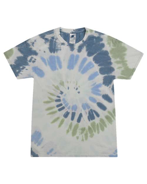 Unisex Multi-Color Tie-Dyed T-Shirt - Colortone - 1000