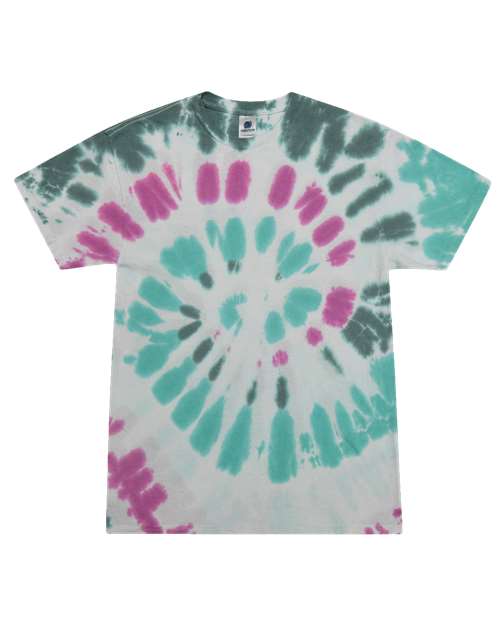 Unisex Multi-Color Tie-Dyed T-Shirt - Colortone - 1000