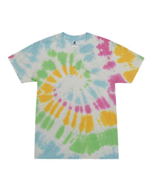 Unisex Multi-Color Tie-Dyed T-Shirt - Colortone - 1000