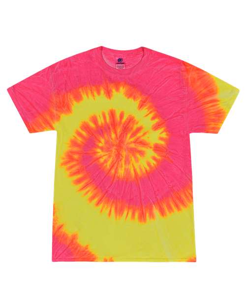 Unisex Multi-Color Tie-Dyed T-Shirt - Colortone - 1000