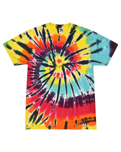 Unisex Multi-Color Tie-Dyed T-Shirt - Colortone - 1000