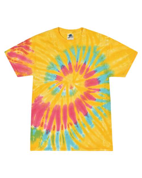 Unisex Multi-Color Tie-Dyed T-Shirt - Colortone - 1000