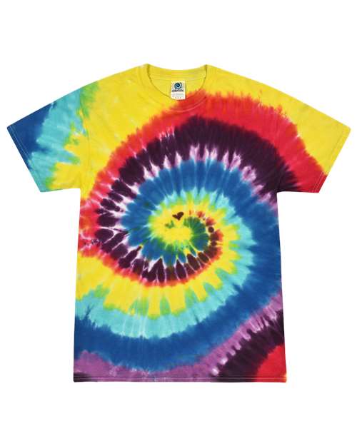 Unisex Multi-Color Tie-Dyed T-Shirt - Colortone - 1000