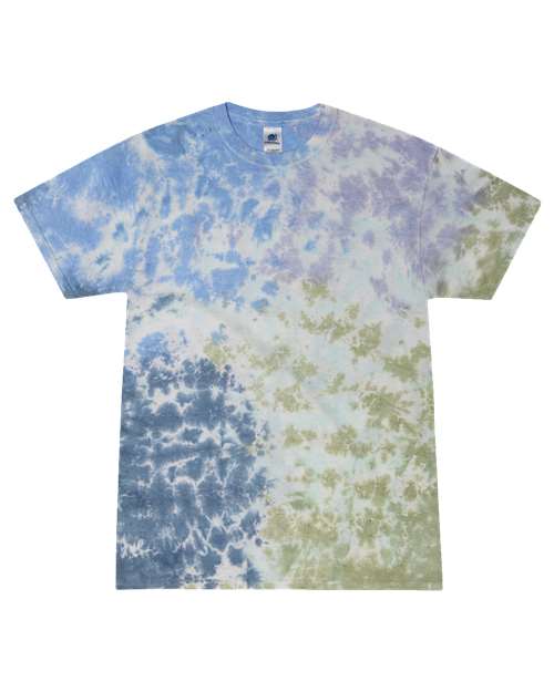 Unisex Multi-Color Tie-Dyed T-Shirt - Colortone - 1000