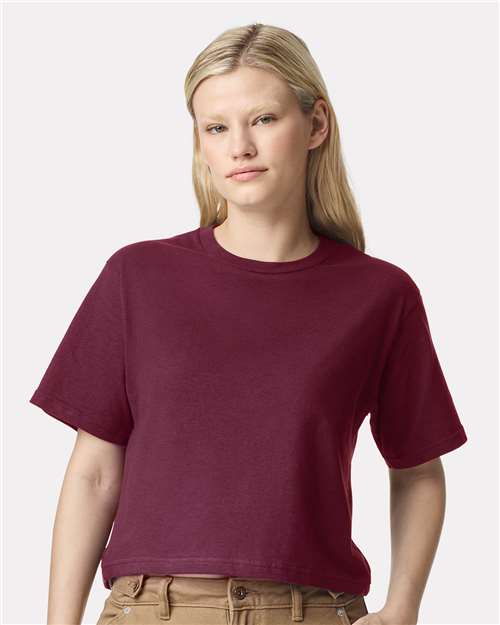 Women's Fine Jersey Mid-Length Boxy Tee - American Apparel - 102