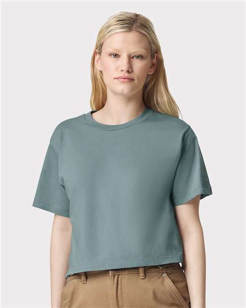 Women's Fine Jersey Mid-Length Boxy Tee - American Apparel - 102