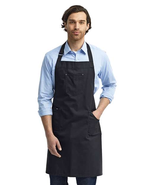 Cotton Chino Bib Apron with Pocket – 13091