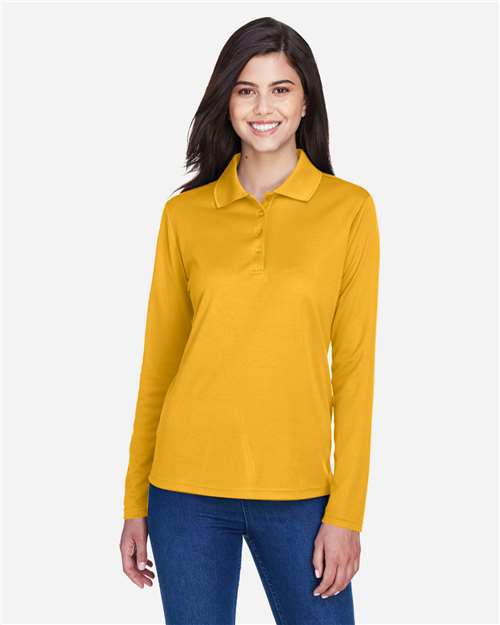 Women's Pinnacle Performance Long Sleeve Piqué Polo - CORE365 - 13233