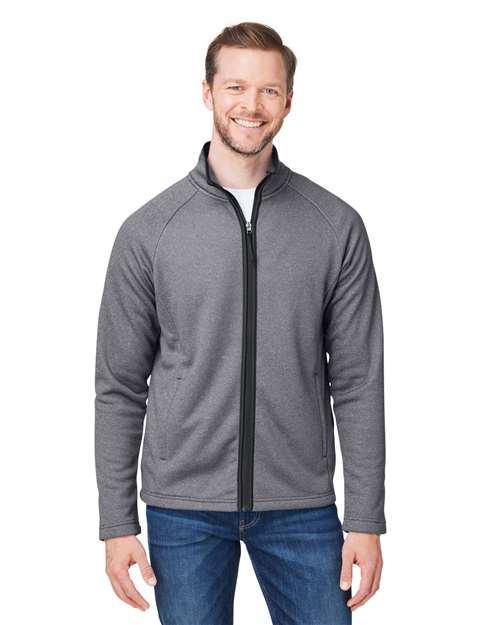 Men's Venture Heathered Stripe Full-Zip Jacket - CORE365 - CE72