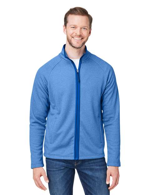 Men's Venture Heathered Stripe Full-Zip Jacket - CORE365 - CE72