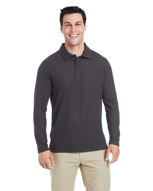 Men's Fusion ChromaSoft™ Long Sleeve Pique Polo - CORE365 - 13357