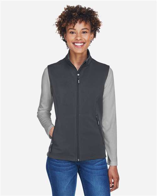 Women's Cruise Two-Layer Fleece Bonded Soft Shell Vest - CORE365 - CE701W