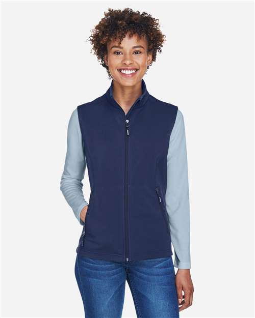 Women's Cruise Two-Layer Fleece Bonded Soft Shell Vest - CORE365 - CE701W