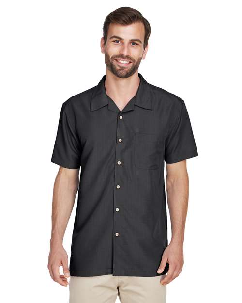 Men's Barbados Textured Camp Shirt - Harriton - M560