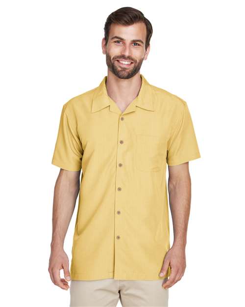Men's Barbados Textured Camp Shirt - Harriton - M560