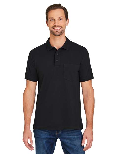 Men's Valiant Cotton Snag Protect Pocket Polo - Harriton – M205P