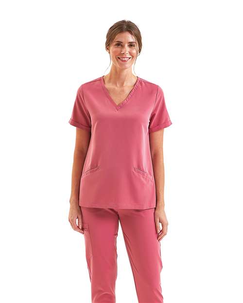 Women's Invincible V-Neck Stretch Scrub Top - Onna - NN310