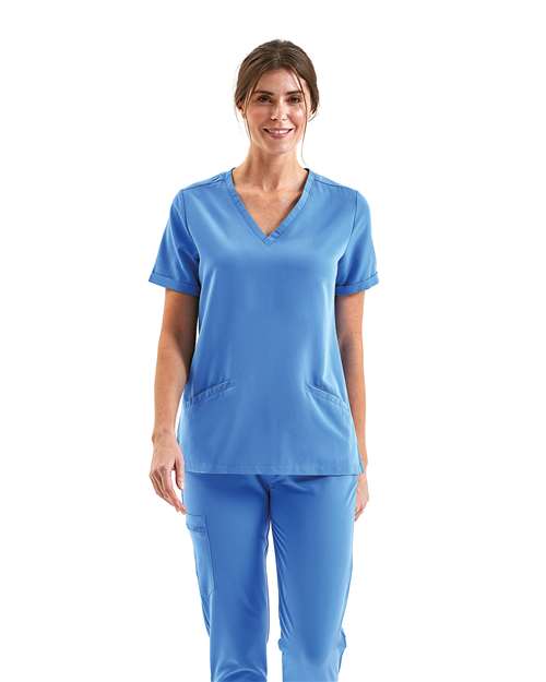 Women's Invincible V-Neck Stretch Scrub Top - Onna - NN310