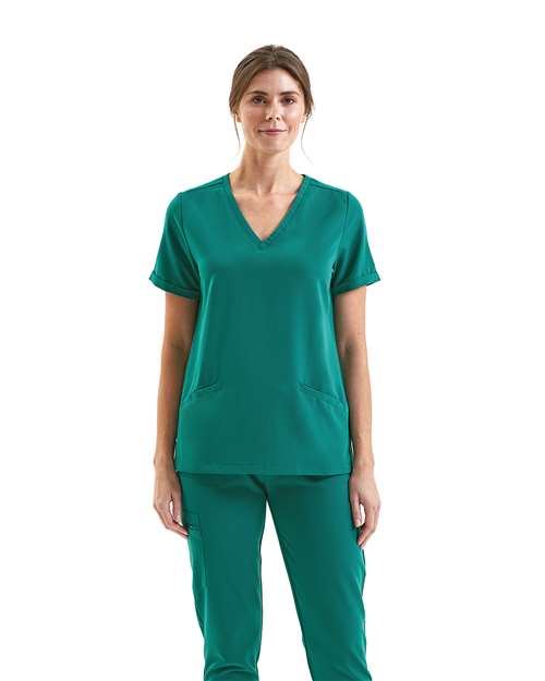 Women's Invincible V-Neck Stretch Scrub Top - Onna - NN310