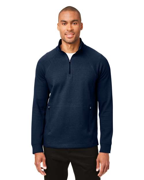 Men's Rhythm Waffle Quarter-Zip Pullover - North End - NE200