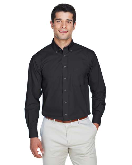 Men's Crown Collection® Broadcloth Woven Dress Shirt - Devon & Jones - D620