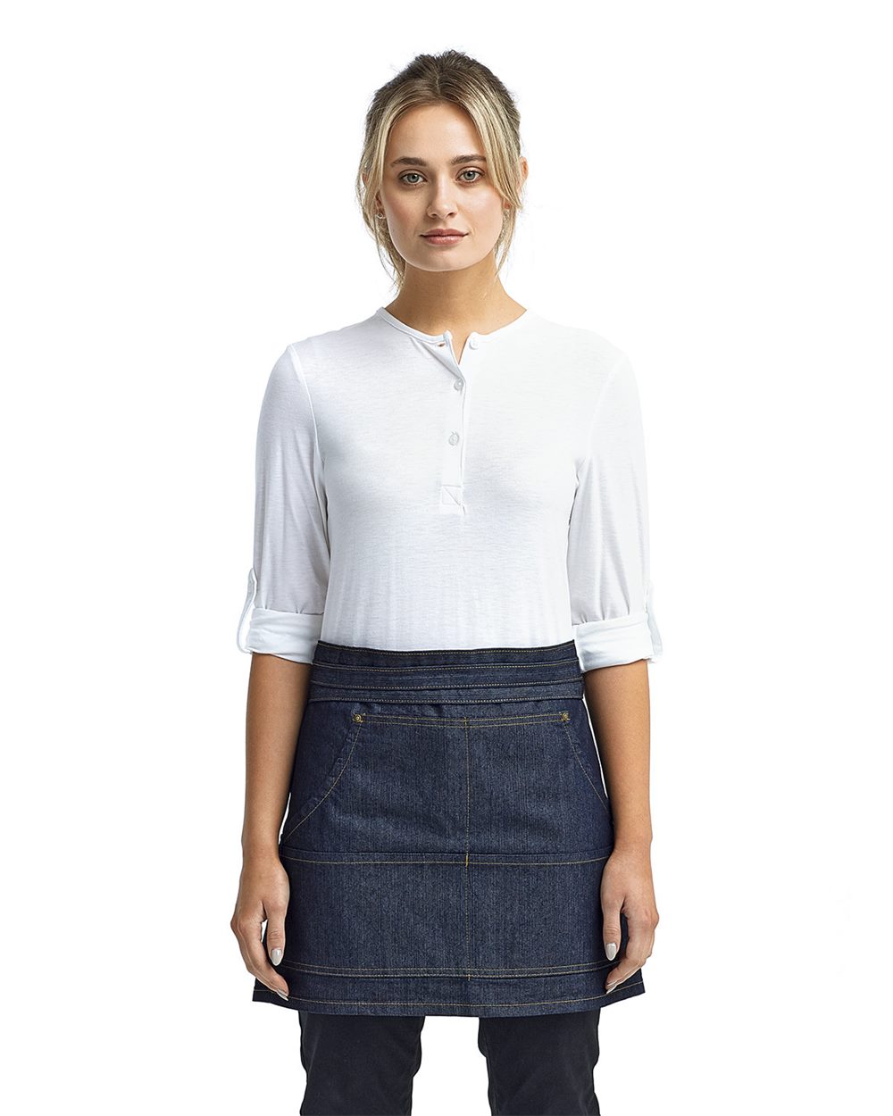 Jeans Stitch Denim Waist Apron - Artisan Collection by Reprime - RP125