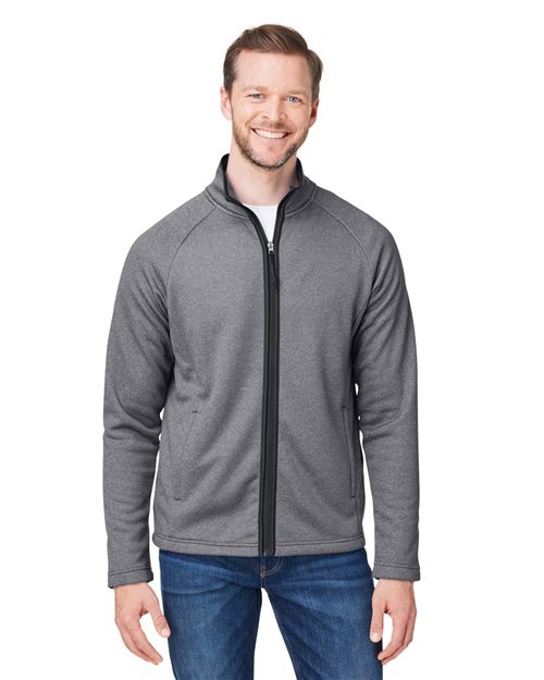 Men's Venture Heathered Stripe Full-Zip Jacket - CORE365 - CE72