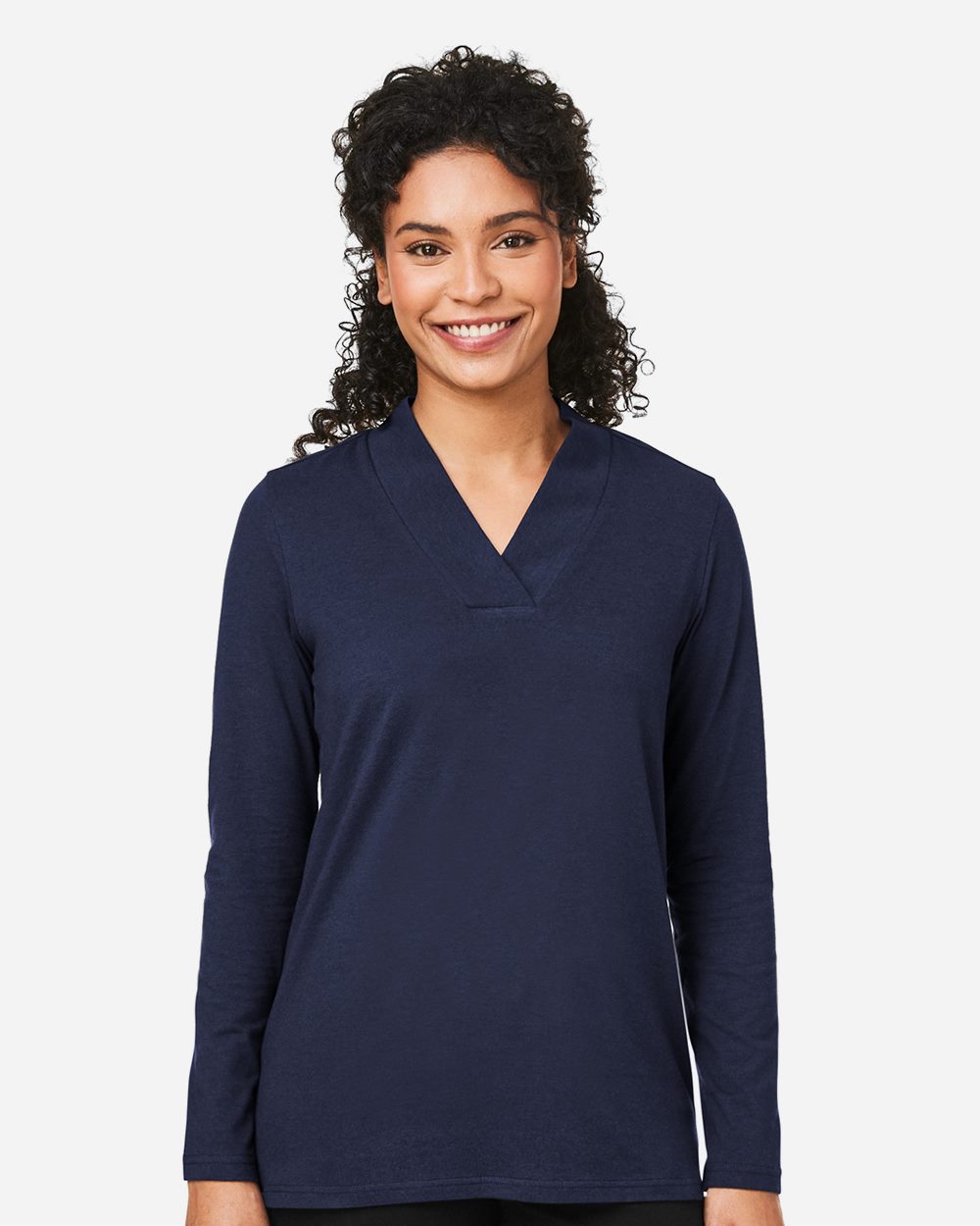 Women's Raleigh Shawl Collar Knit Top - Devon & Jones - DP121W