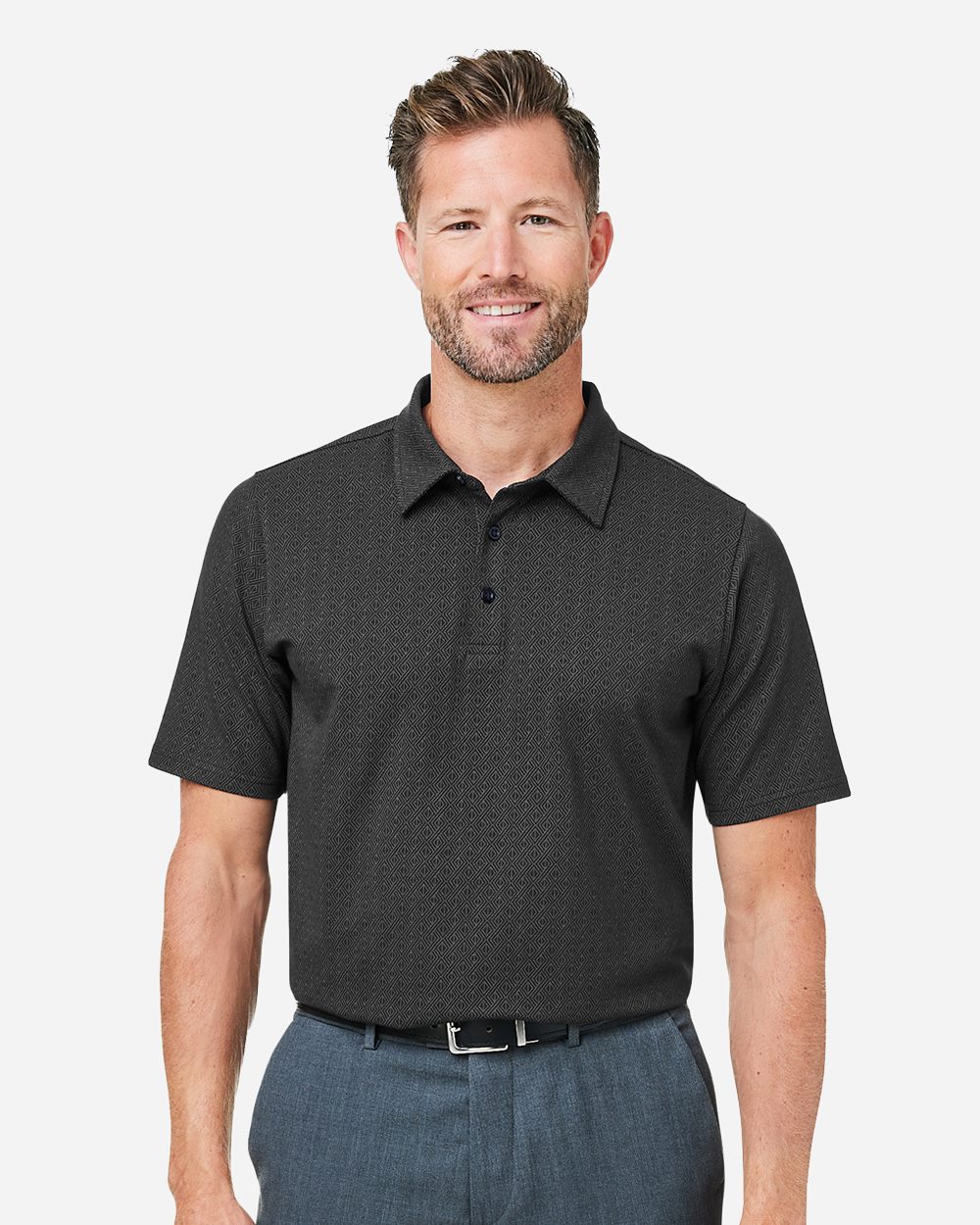 Men's Crownlux Performance® Geo Polo - Devon & Jones - DG101