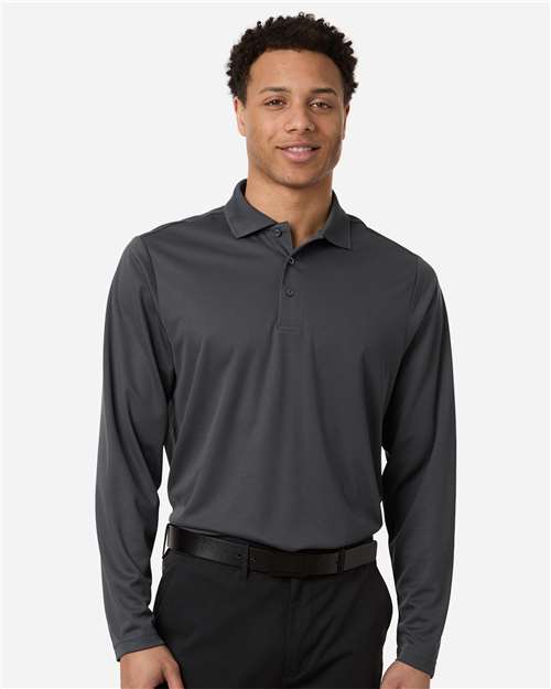 Men's Nova Performance Long Sleeve Pique Polo - CORE365 - 16387