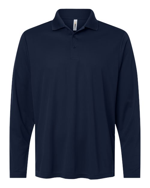 Men's Nova Performance Long Sleeve Pique Polo - CORE365 - 16387