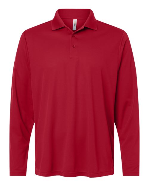 Men's Nova Performance Long Sleeve Pique Polo - CORE365 - 16387