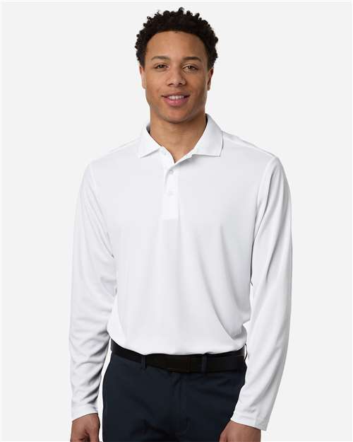 Men's Nova Performance Long Sleeve Pique Polo - CORE365 - 16387