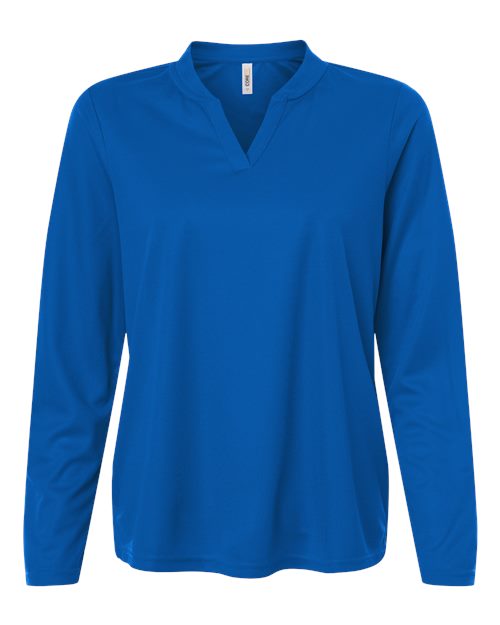Women's Nova Performance Long Sleeve Pique Polo - CORE365 - 16389